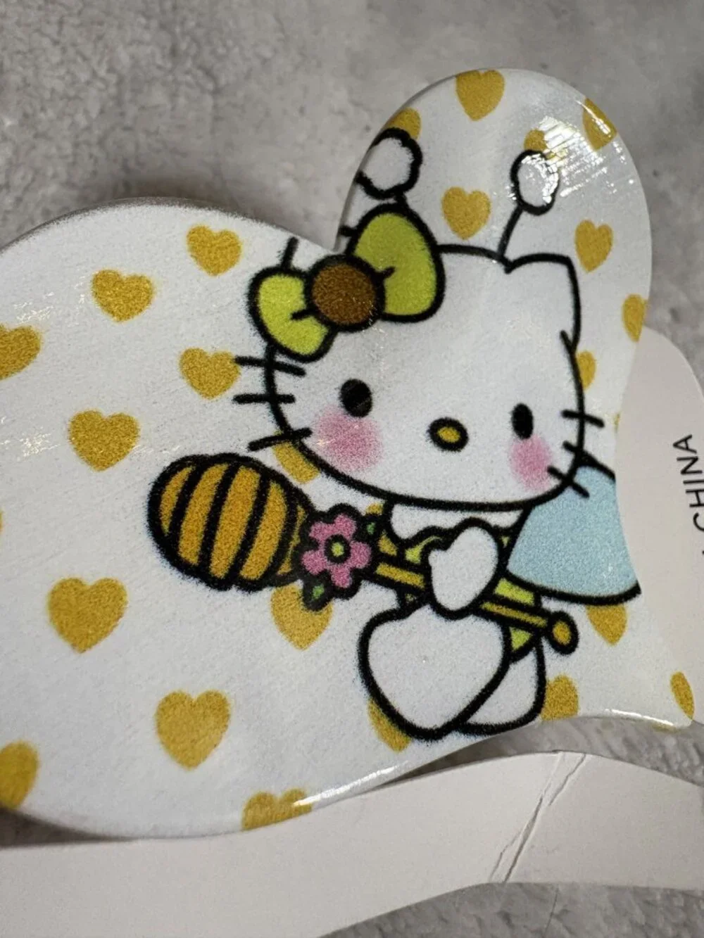NWT New Hello Kitty Spring Bee Heart-shaped Hair Claw Clip Accessory